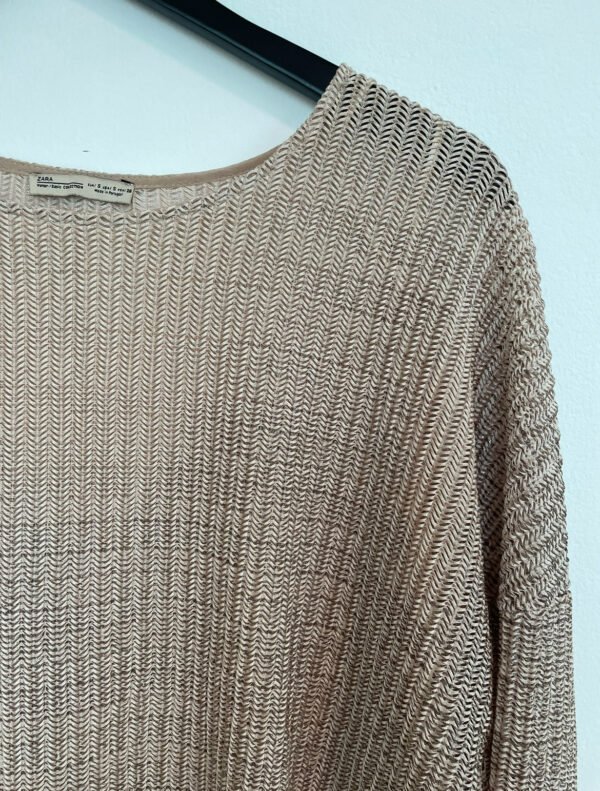 Blusa dorada Zara - Imagen 2