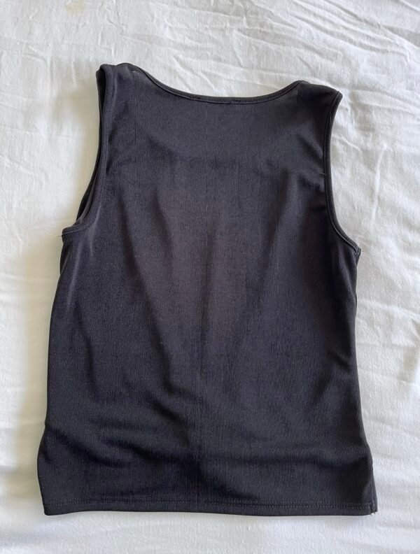 Top negro sin mangas talla M - Imagen 2