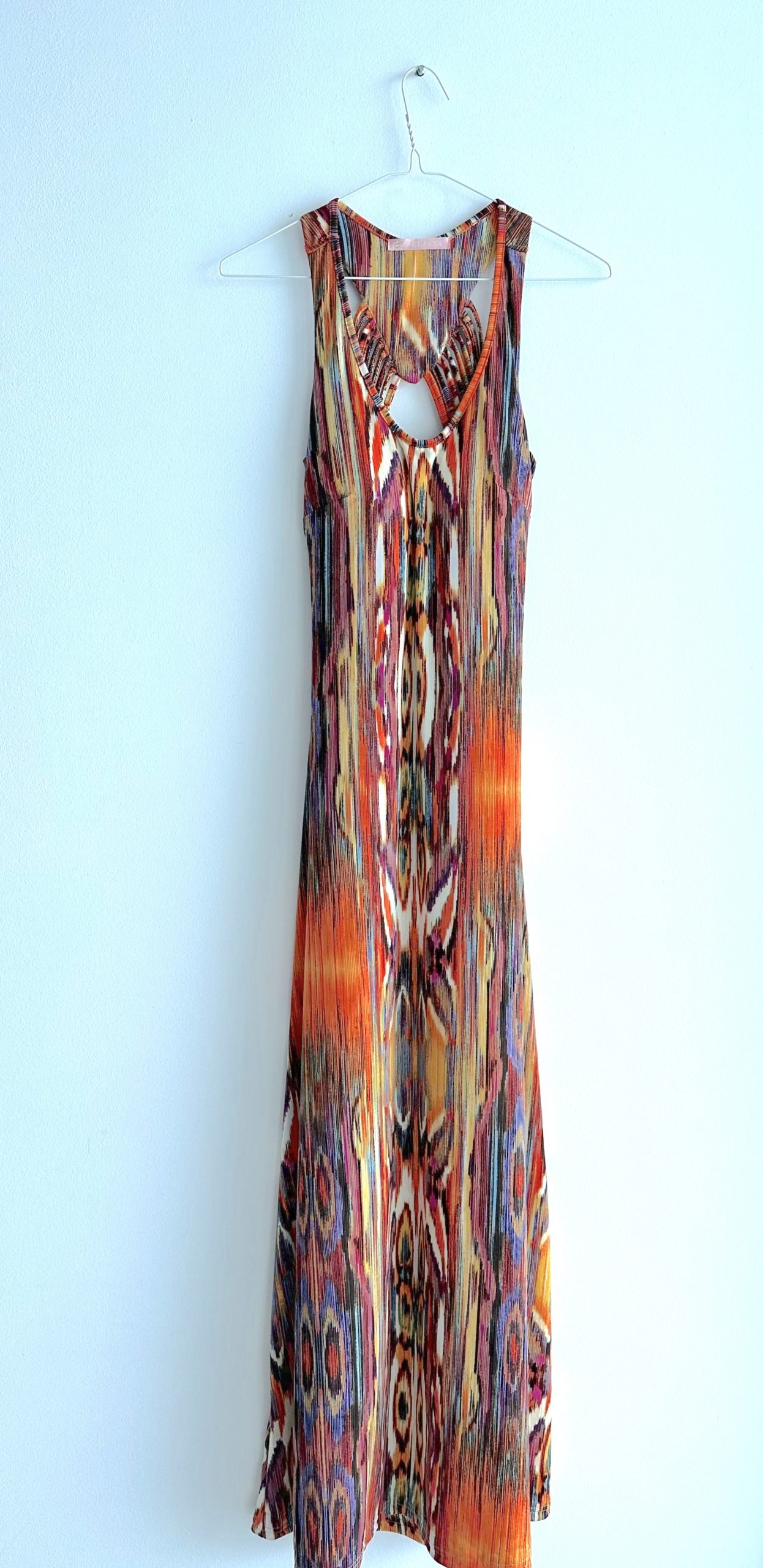 Vestido largo con espalda escotada