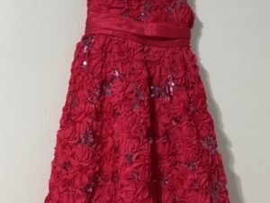 Vestido rosa floreado