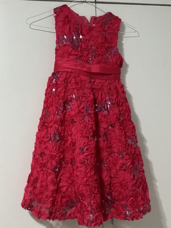 Vestido rosa floreado