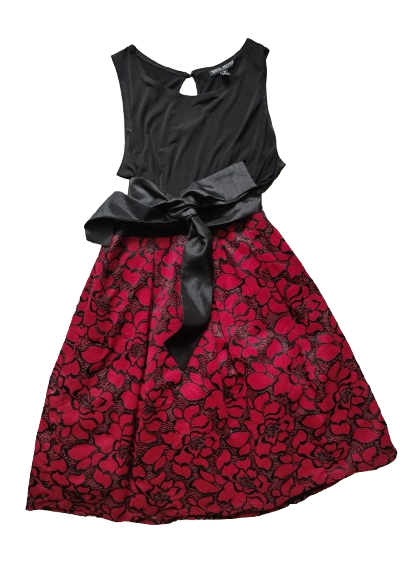 Vestido Karin Stevens - color rojo y negro - Imagen 2