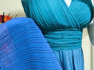 Vestido midi plisado