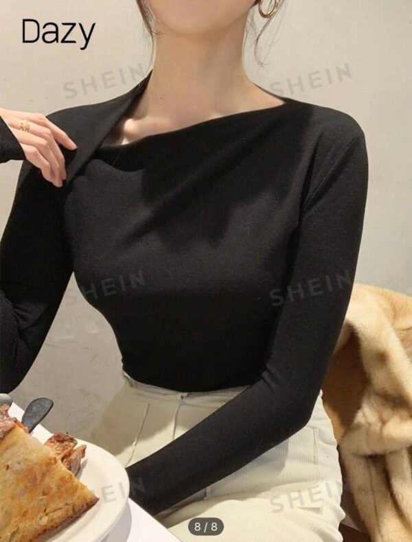 Camiseta manga larga negra