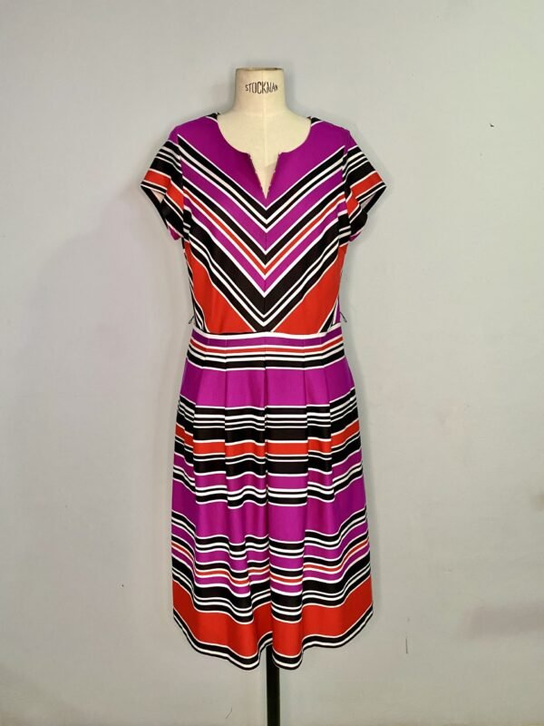 Vestido de Rayas Morado
