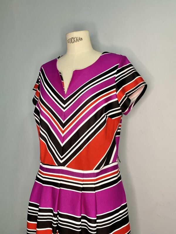 Vestido de Rayas Morado - Imagen 2