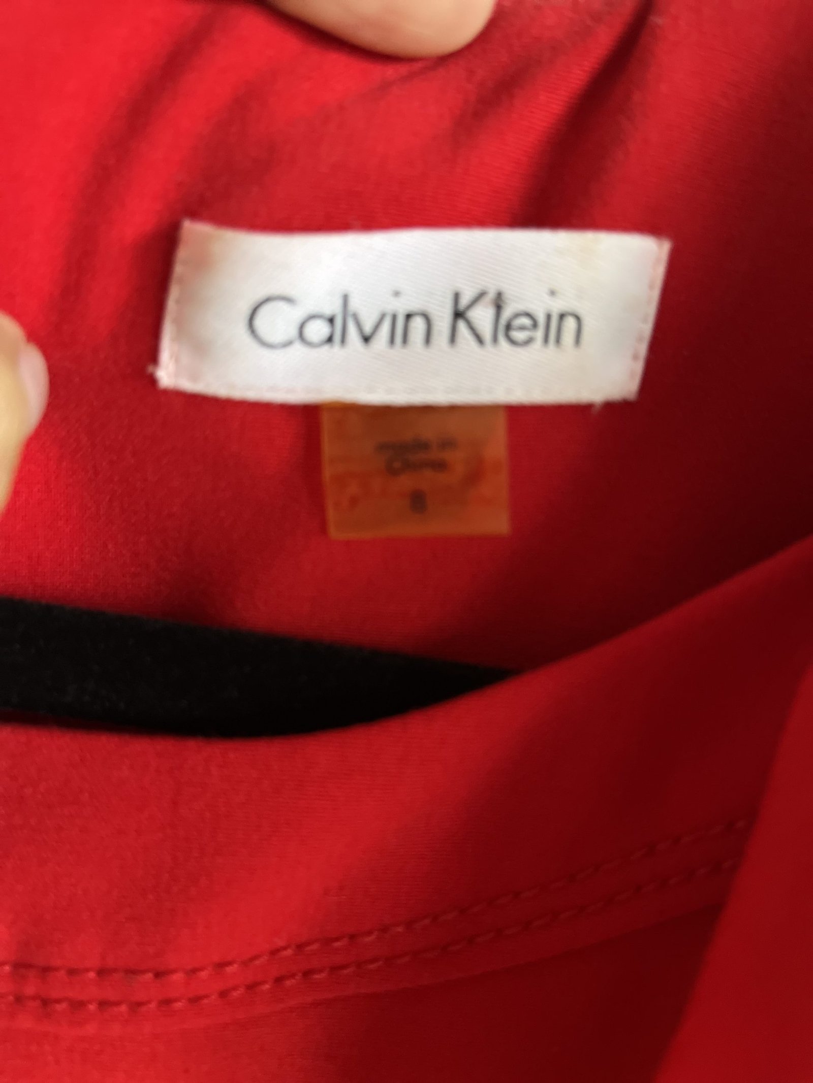 Vestido Rojo Calvin Klein - Imagen 3