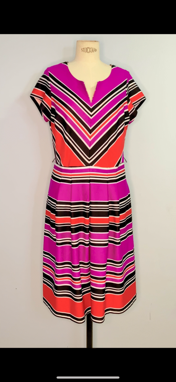 Vestido de Rayas Morado - Imagen 3