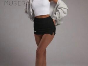 Falda de ejercicio negra Shein