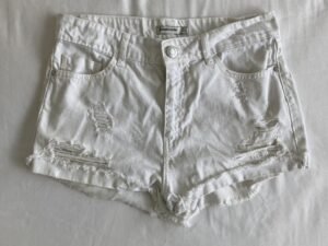 Short Denim Blanco Stradivarius 34/36