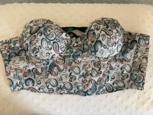 Top tipo corset estampado