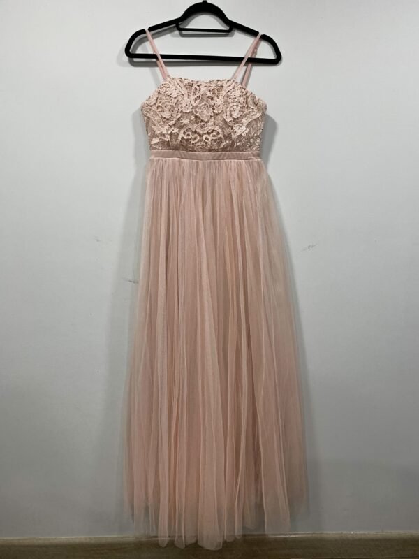 Vestido largo coral