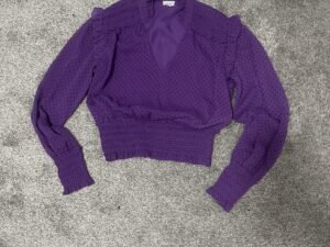 Camisa manga larga morado talla S
