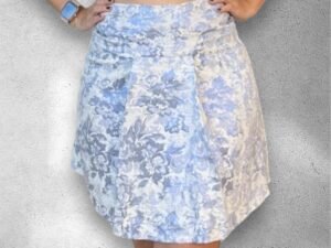 Falda con texturas lila tornasol talla Large.