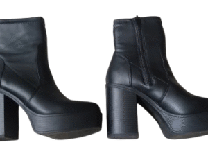 Botas negras con zipper