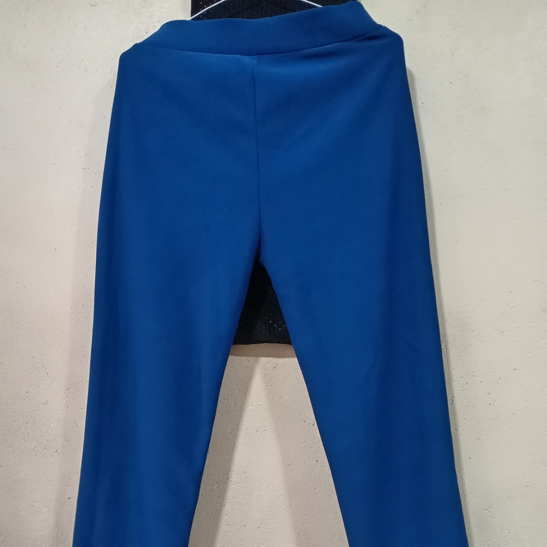 Pantalón de tela azul - Imagen 2