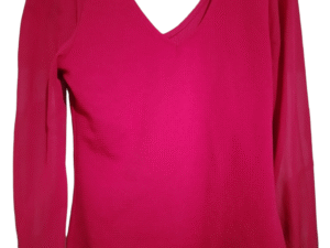 Blusa roja con perlas