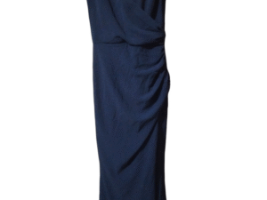 Vestido azul marino largo