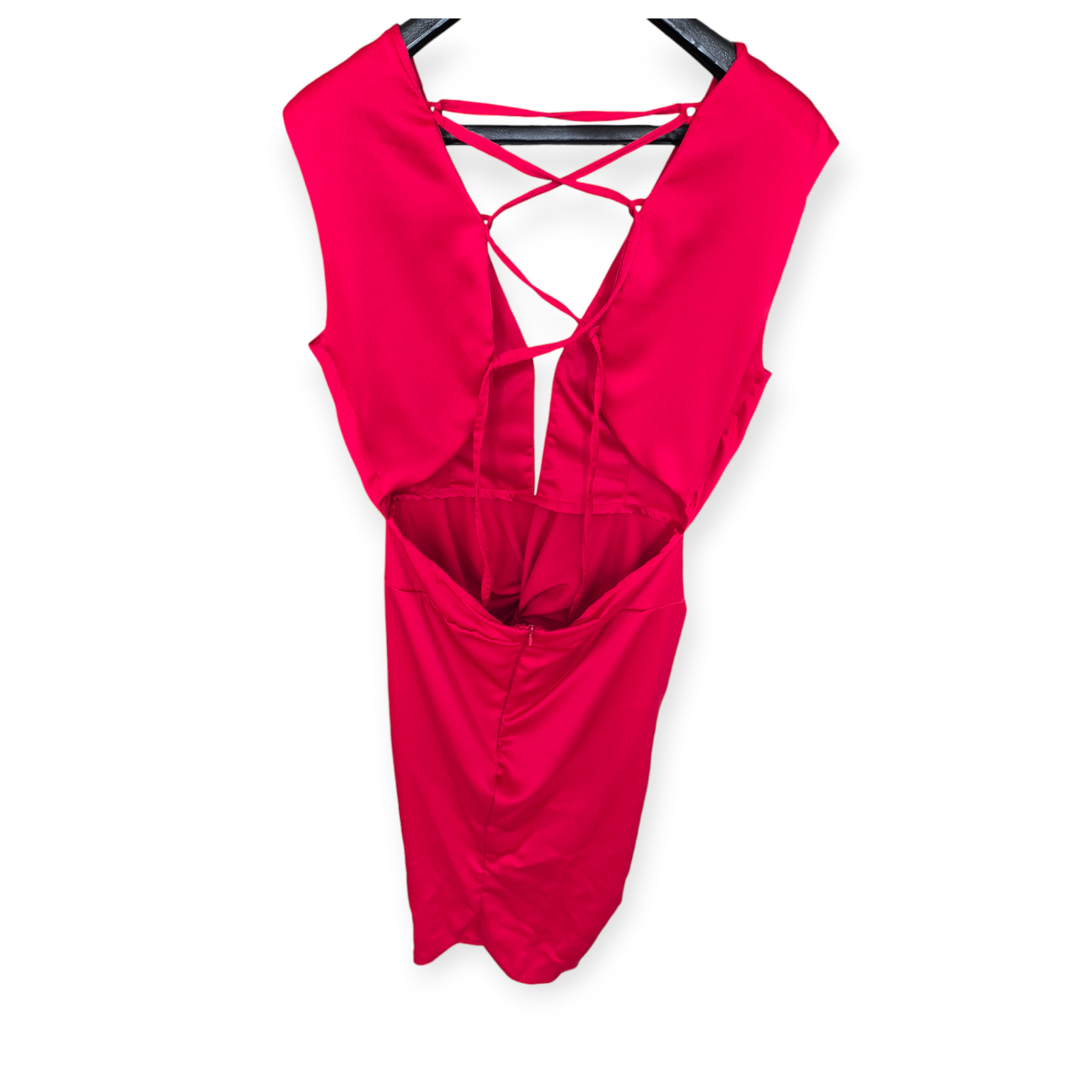 Vestido cóctel rojo - Imagen 3