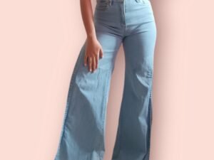 Flare jeans con abertura lateral