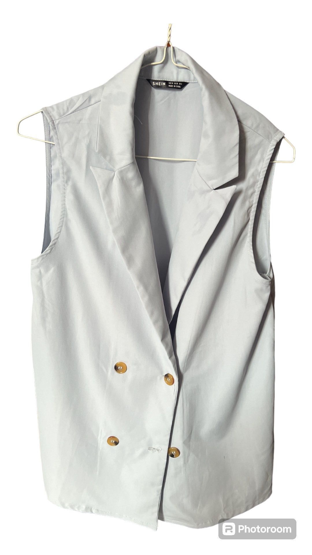 Blazer sin manga Shein