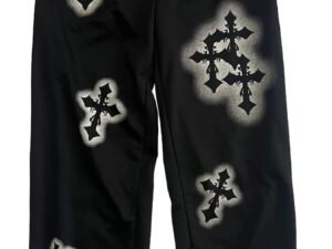 Jogger negro cruz