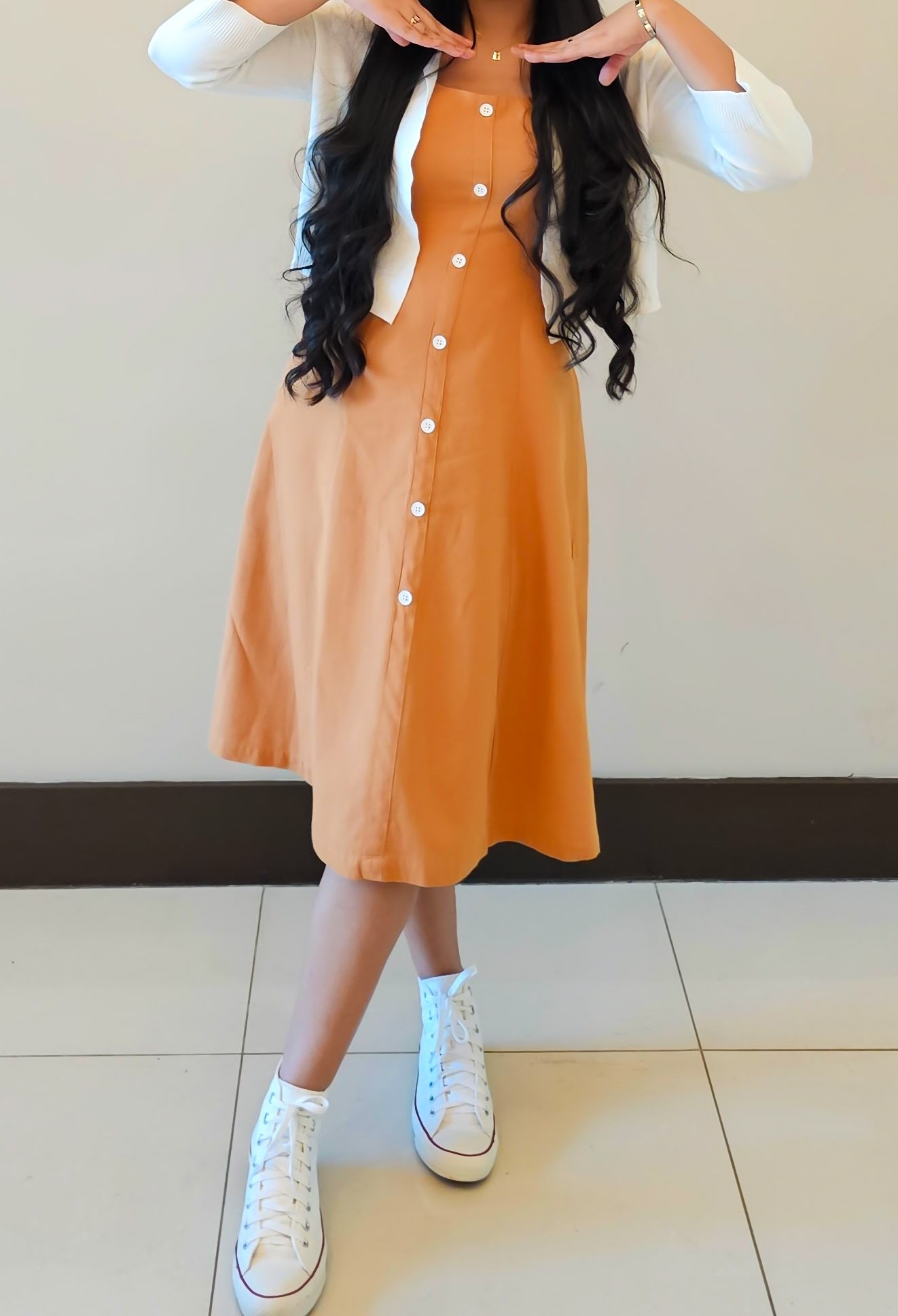 Vestido semi acampanado - Imagen 4