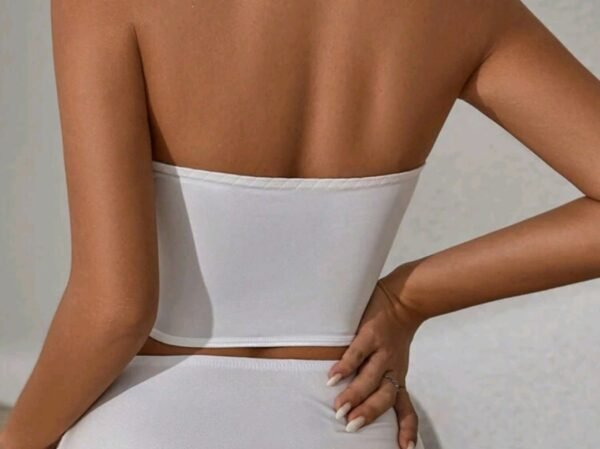 Corset con detalles de flores rojas - Imagen 3