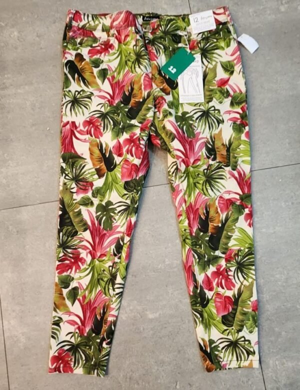 Jeans Flores tropicales