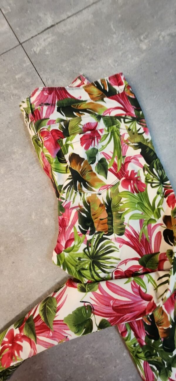 Jeans Flores tropicales - Imagen 2
