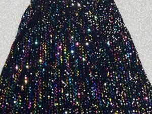 Falda multicolor brillante