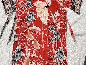 kimono estampado largo