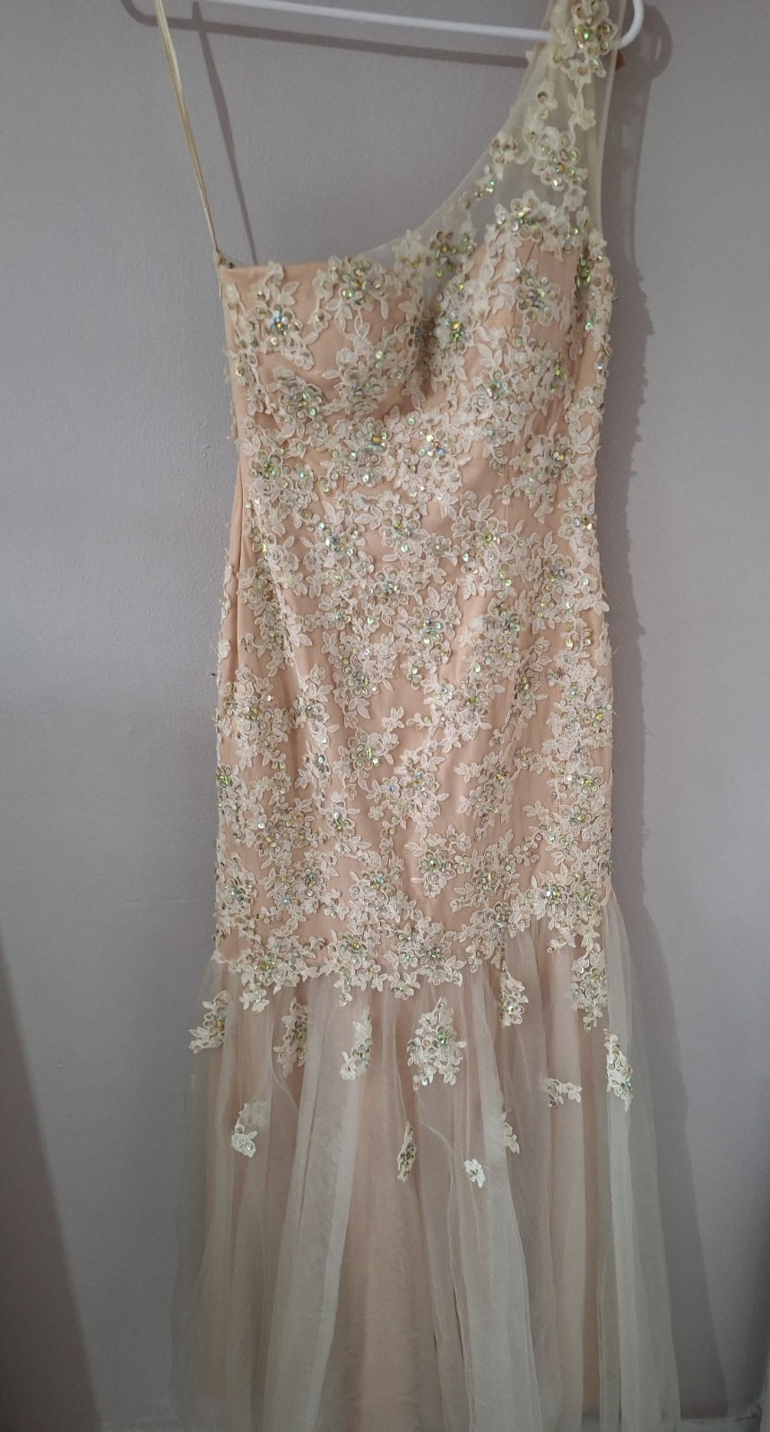 Vestido de fiesta nude - Imagen 2