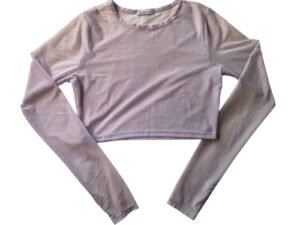 Sueter de malla lila
