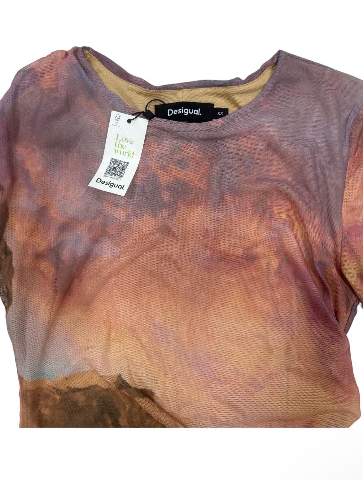 Vestido rosado Desigual - Imagen 2