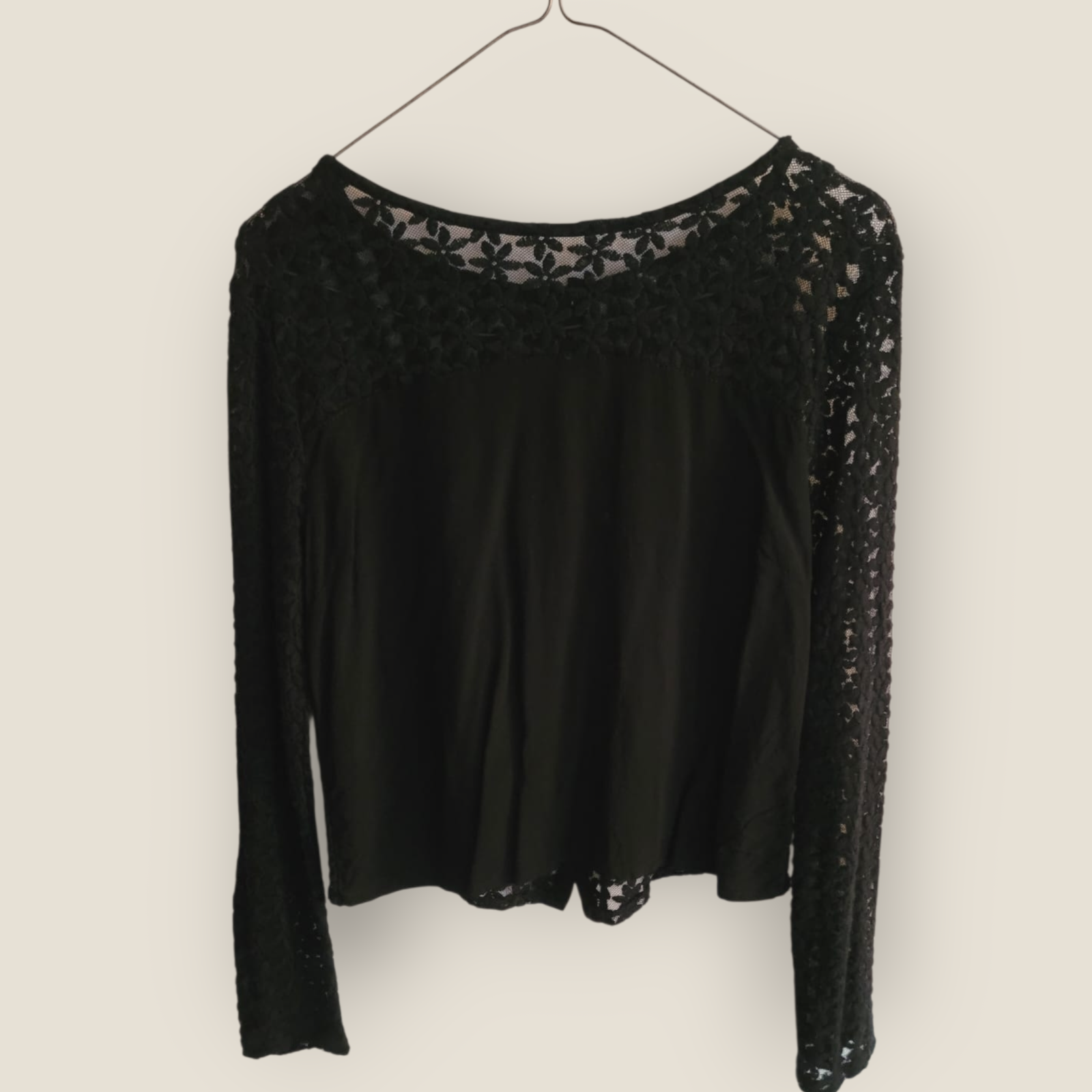 Suéter Abrigo Transparente con Estampado Floral Juvenil - Imagen 3