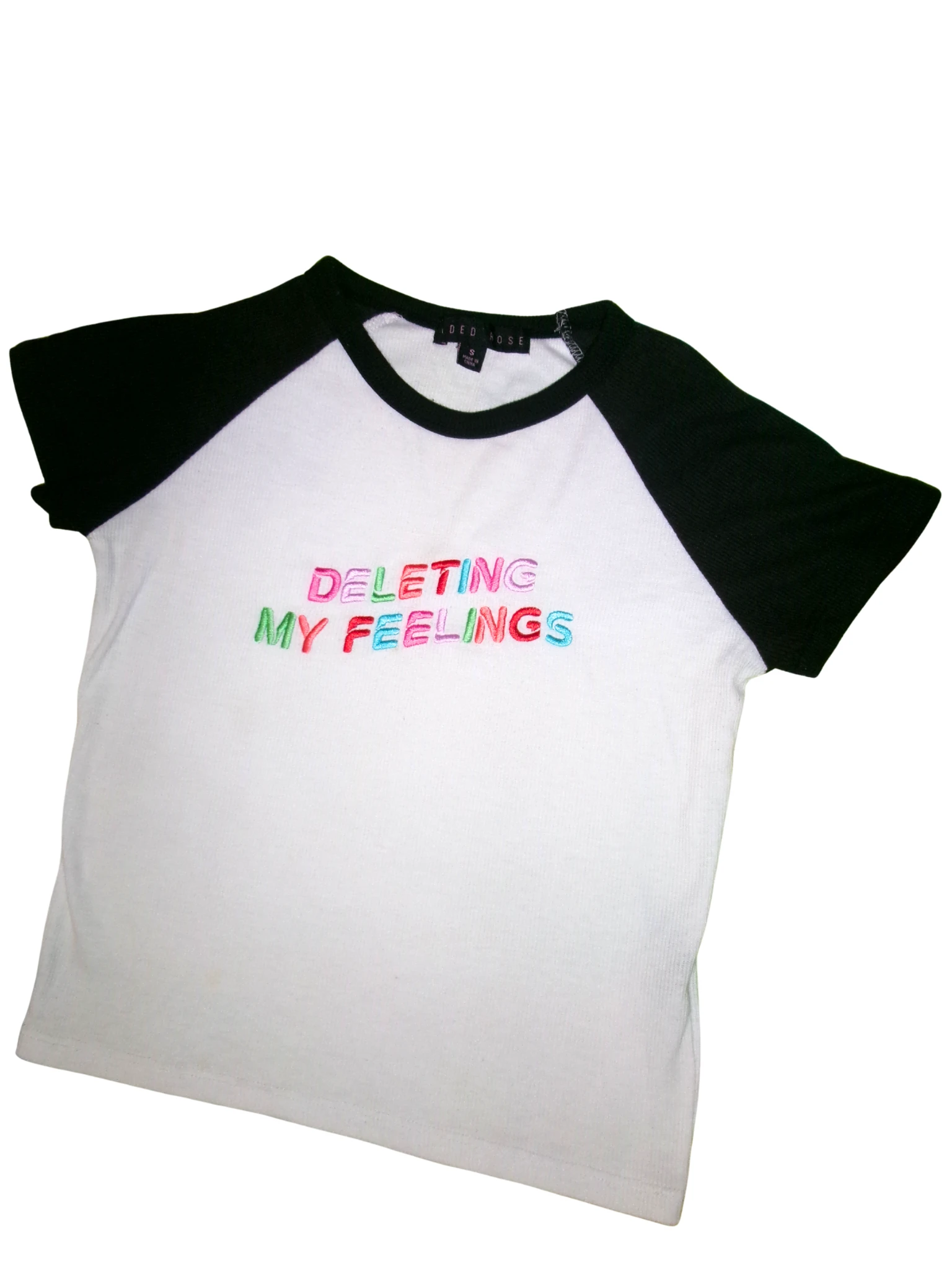 Crop top bicolor