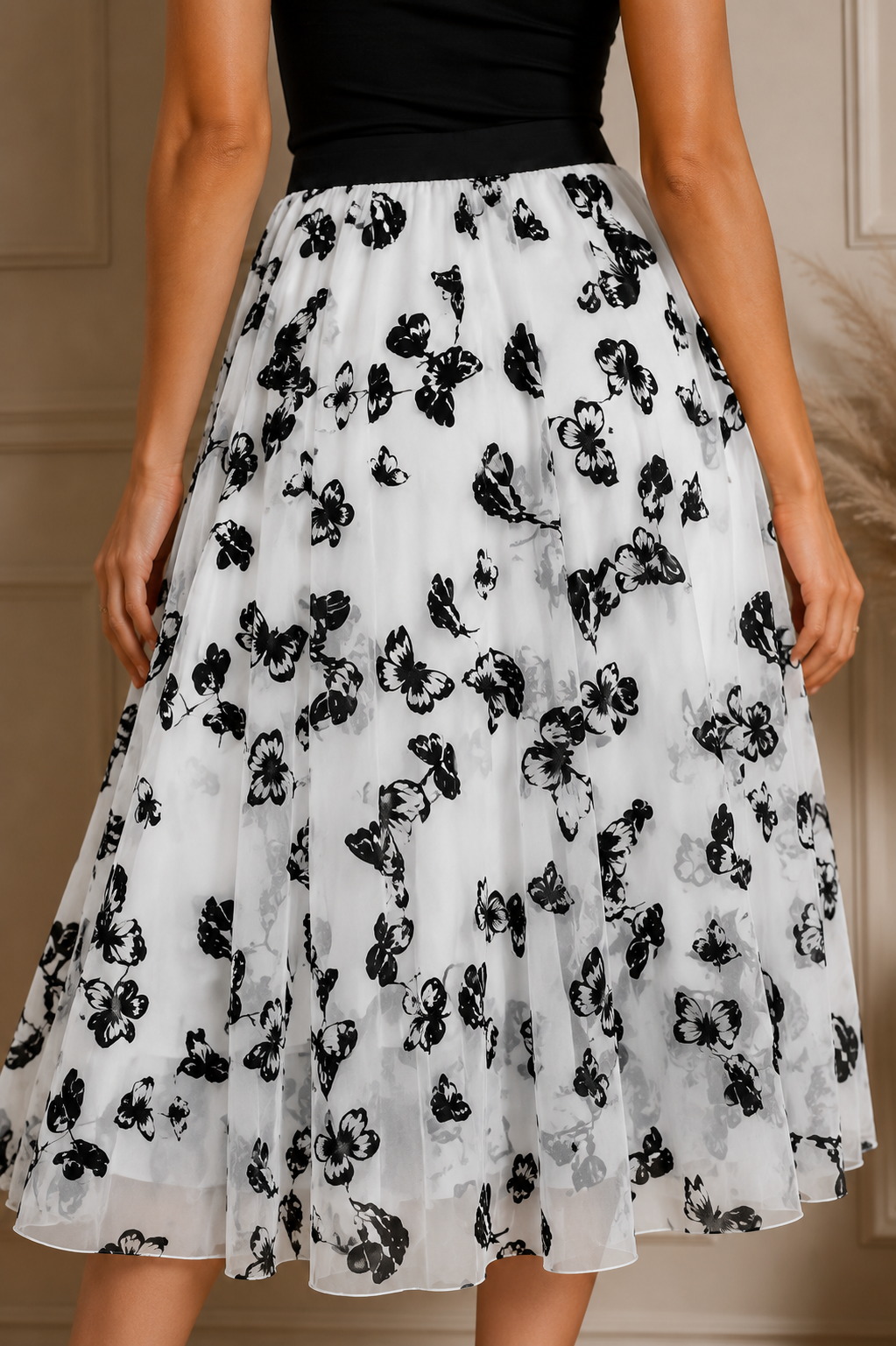 Falda de Dama estampado de mariposas - Imagen 3
