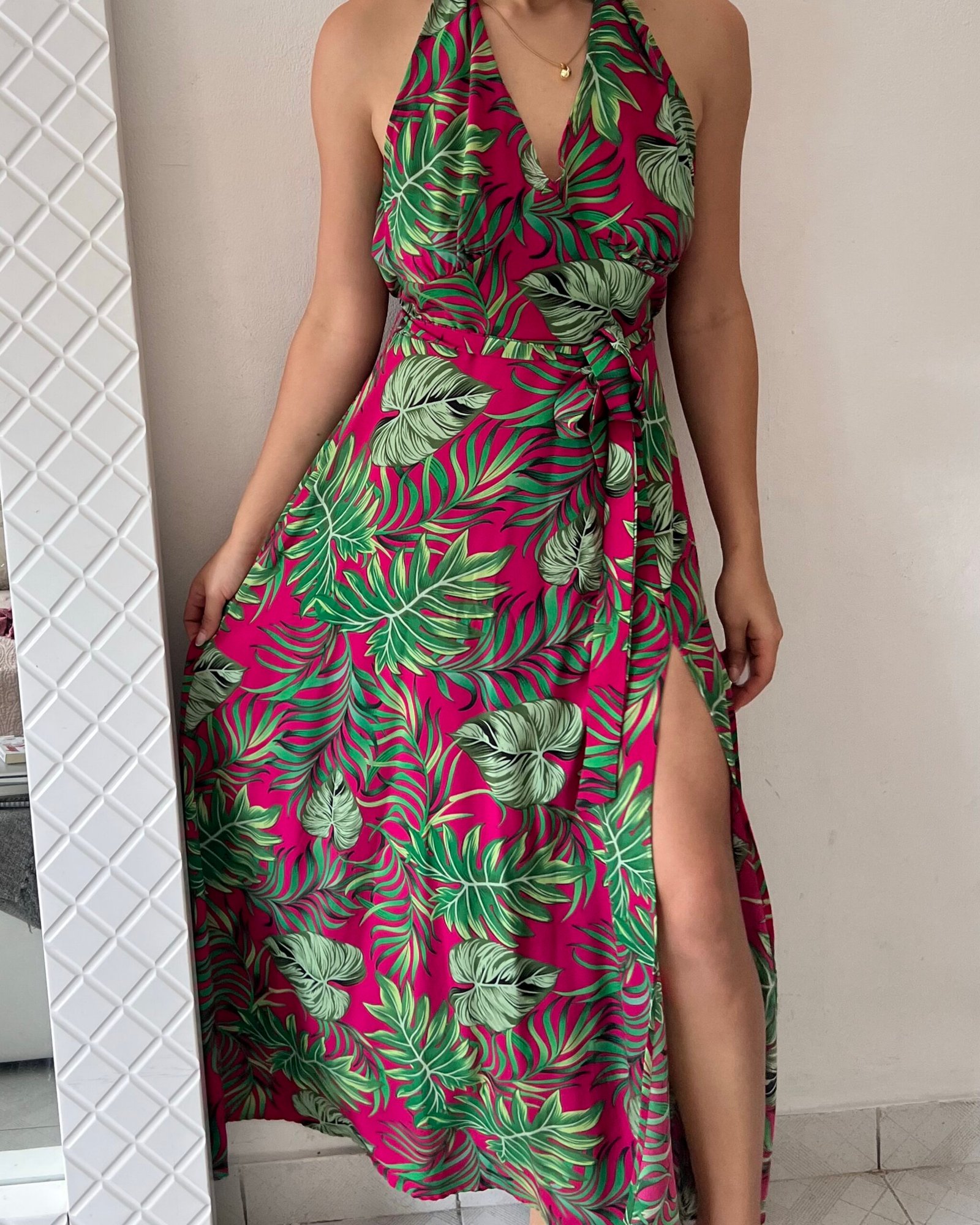 Vestido maxi tropical - Imagen 2
