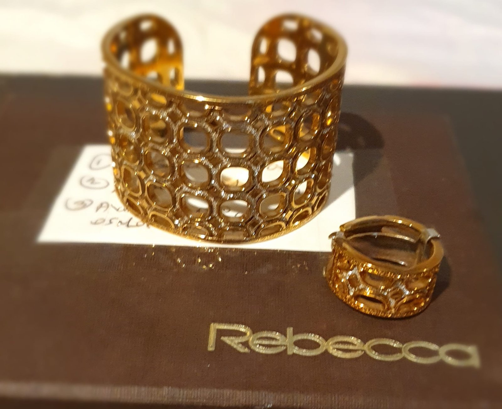 Juego de pulsera y anillo de acero y plata. Anillo talla 5 expandible. - Imagen 5