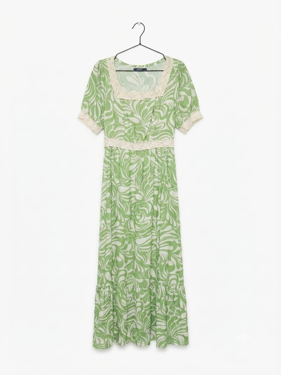 Vestido Midi Estampado Moda Niuniu – Talla M/L - Imagen 3
